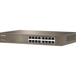 Tenda TEG1016D 16-Port Gigabit Ethernet Unmanaged Switch, Up to 2000 Mbps, Brown (TEG1016D)* Ethernet Switches & Splitters