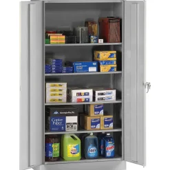 Discount 72" Steel Storage Cabinet with 5-Shelves, Light Grey (7224-LGY) Storage Cabinets