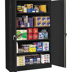 Online Assembled Jumbo 18"D Steel Storage Cabinet, Black Storage Cabinets
