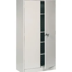 Hot ® Standard Steel Storage Cabinet, Non-Assembled, 72Hx36Wx18D", Light Gray Storage Cabinets