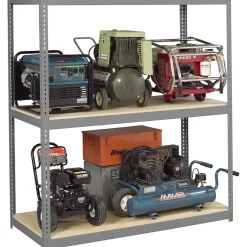 Hot Z-Line Long Span Shelving Unit, Supports 6,000 lb., Medium Grey, 84"H x 60"W x 24"D (TNN-ZL7-6024-3D) Shelving