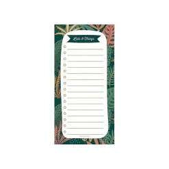 TF Publishing Boho Memo Pad, 4" x 8", Wide-Ruled, Enchanted Lists and Things, 52 Sheets/Pad, 1 Pad/Pack (99-8520) Sale