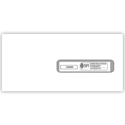 TFP ComplyRight Self Seal Security Tinted #10 Business Envelopes, 4 1/2" x 9 1/2", White, 500/Box (1500ES)* Security Tinted