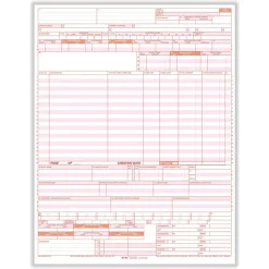 Best UB-04 CMS-1450 1-Part Health Insurance Claims, 2500/CT (UB04LC) Medical Forms