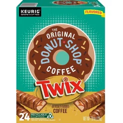 Keurig K-Cups<The Original Donut Shop Twix Coffee Keurig® K-Cup® Pods, Medium Roast, 24/Box (5000368824)