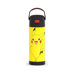 Water Bottles<Thermos FUNtainer Minecraft/Pokemon/Electric Blue Stainless Steel Vacuum-Insulated Water Bottle, Assorted Colors, 16 oz.