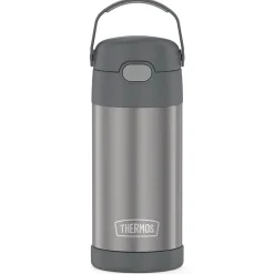 Water Bottles<Thermos FUNtainer Stainless Steel Vacuum Insulated Water Bottle, 12 oz., Gray (THRF4100CH6)