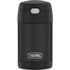 Thermos FUNtainer Stainless Steel Vacuum-Insulated Food Jar with Folding Spoon, 16-Oz., Black Matte (F31101BK6) Discount