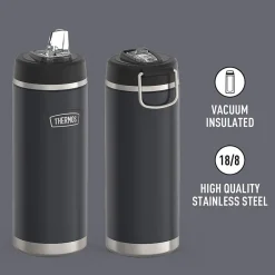 Water Bottles<Thermos Icon Stainless Steel Vacuum Insulated Water Bottle, 32 oz., Granite, (THRIS2332GT4)