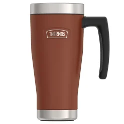 Thermos Icon Stainless Steel Vacuum Insulated Travel Mug, 16 oz., Saddle, (THRIS1002SD4)