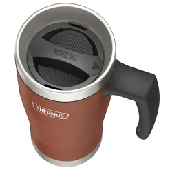 Thermos Icon Stainless Steel Vacuum Insulated Travel Mug, 16 oz., Saddle, (THRIS1002SD4)