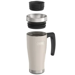 Thermos Icon Stainless Steel Vacuum Insulated Travel Mug, 16 oz., Sandstone, (THRIS1002SN4)