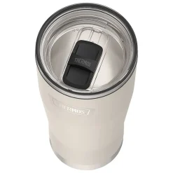 Thermos Icon Stainless Steel Vacuum Insulated Tumbler with Slide Lock, 24 oz., Sandstone (IS1122SN4)
