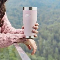 Thermos Icon Stainless Steel Vacuum Insulated Tumbler, 16 oz., Sunset Pink (IS1012SP4)