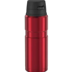 Thermos King Stainless Steel Vacuum Insulated Travel Mug, 24 oz., Matte Red (THRSK4000MR4)