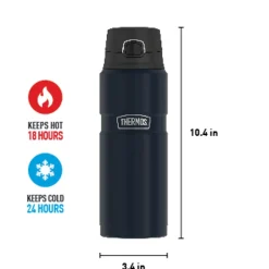 Thermos King Stainless Steel Vacuum Insulated Travel Mug, 24 oz., Midnight Blue (THRSK4000MDB4)