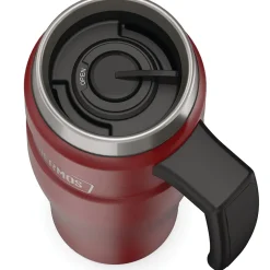 Thermos King Stainless Steel Vacuum Insulated Travel Mug, 16 oz., Rustic Red (THRSK1000MR4)