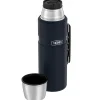 Thermos 2-Liter Stainless King Vacuum-Insulated Stainless Steel Beverage Bottle, Matte Blue (SK2020MDB4)