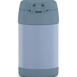 Thermos 16-Ounce FUNtainer Vacuum-Insulated Stainless Steel Food Jar with Folding Spoon, Denim Blue (F31101DB6) New