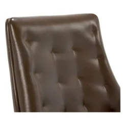 New Brooks Ergonomic Bonded Leather Swivel Executive Chair, Brown (51493-BRN) Office Chairs