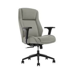Hot Darius Ergonomic Bonded Leather Swivel Executive Chair, Gray (51490-GRY) Office Chairs