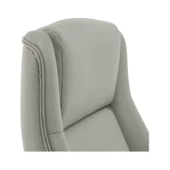 Hot Darius Ergonomic Bonded Leather Swivel Executive Chair, Gray (51490-GRY) Office Chairs