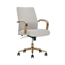 Discount Jolie Ergonomic Fabric Swivel Desk Chair, (60068-LGRY) Ergonomic Chairs