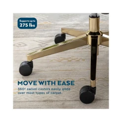 Discount Jolie Ergonomic Fabric Swivel Desk Chair, (60068-LGRY) Ergonomic Chairs