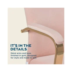 Outlet Jolie Ergonomic Fabric Swivel Desk Chair, (60068-BLSH) Office Chairs