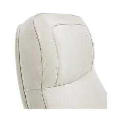 Sale Lockhart Ergonomic Bonded Leather Swivel Executive Chair, Cream (51494-CRM) Office Chairs