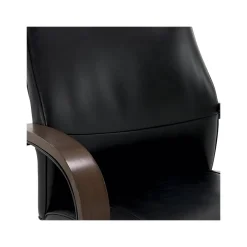 New Lockhart Ergonomic Bonded Leather Swivel Executive Chair, Black (51494-BLK) Office Chairs