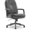 Outlet Upton Ergonomic Bonded Leather Swivel Manager Chair, Gray (51421-GRY) Office Chairs