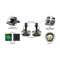 Thrustmaster T.16000M FCS Space Sim Duo 2960815 Joysticks for PC, Black/Yellow* Gaming Accessories