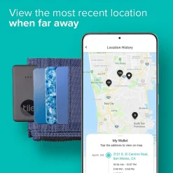 Tile by Life360 Slim Bluetooth Tracker, Black (RE-41001)
