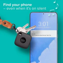 Tile by Life360 Tile Mate Life360 Bluetooth Tracke, Black (RE-44001)