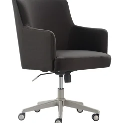 Online Belmont Ergonomic Twill Swivel Executive Chair, Gray (CHR10061B) Office Chairs
