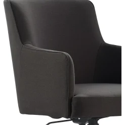 Online Belmont Ergonomic Twill Swivel Executive Chair, Gray (CHR10061B) Office Chairs