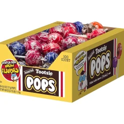 Hard Candy & Lollipops<Tootsie Roll Pops Lollipops, Assorted Flavors, 60 oz., 100 Pieces (TOO508)