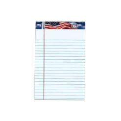 TOPS American Pride Notepads, 5" x 8", Narrow Ruled, White, 50 Sheets/Pad, 12 Pads/Pack (TOP 75101) Sale