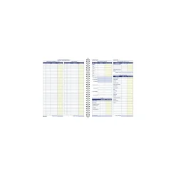 Discount Bookkeeping Record, 8 Columns, 8.5" x 11", Blue, 64 Sheets/Book (AFR70) Accounting & Record Journals