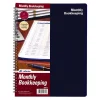Clearance Bookkeeping Record, 8 Columns, 8.5" x 11", Blue, 32 Sheets/Book (AFR71) Accounting & Record Journals