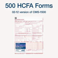 Sale CMS-1500 Health Insurance Claims, 500/Pack (TOP 50126RV) Medical Forms