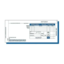 Outlet Credit Card Sales 3-Part Carbonless Receipt, 3.25"L x 7.88"W, 100/Pack (TOP 38538) Accounting & Record Journals