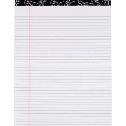 Staples TOPS® Designer Narrow Ruled Pads; Black/White Hot