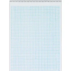 TOPS Docket Graph Pad, 8-1/2" x 11-3/4", 4 x 4 Graph Ruled, Blue, 70 Sheets/Pad (63801) New