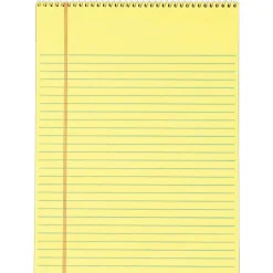 TOPS Docket Notepad, 8.5" x 11.75", Wide Ruled, Canary, 70 Sheets/Pad (63621) Hot
