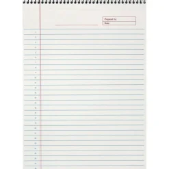 TOPS Docket Notepad, 8.5" x 11.75", Wide Ruled, White, 70 Sheets/Pad, 1 Pad/Pack (TOP 99710) Outlet