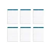 TOPS Docket Notepads, 8.25" x 11.75", Wide, White, 100 Sheets/Pad, 6 Pads/Pack (TOP 63437) Sale