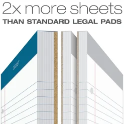 TOPS Docket Notepads, 8.25" x 11.75", Wide, White, 100 Sheets/Pad, 6 Pads/Pack (TOP 63437) Sale