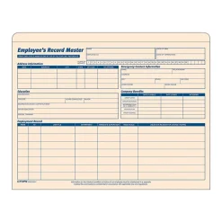 Online Employee Record Master File, 20/Pack (TOP 3280) Hr Forms